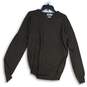 Peter Millar Mens Brown Knitted Crown Soft V-Neck Long Sleeve Pullover Sweater L image number 1