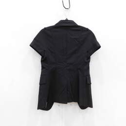 Women's Burberry London Black Short Sleeve Summer Blazer Size 6 alternative image