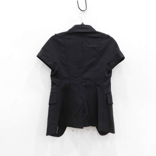 Women's Burberry London Black Short Sleeve Summer Blazer Size 6 image number 2