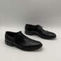 Mens Black Leather Cap Toe Wingtip Lace-Up Oxford Dress Shoes Size 10.5C image number 2