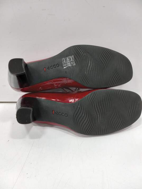 Ecco Women's Hanna 2 Strap Red Heels Size 41 image number 5