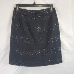 Loft Women Black Sequin Skirt Sz0 NWT alternative image