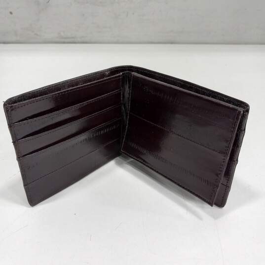 Len Sands of Hawaii Genuine Eelskin Bi-Fold Wallet image number 5