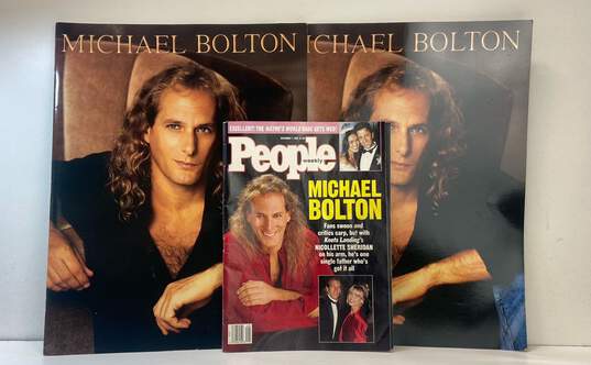 Lot of Michael Bolton Concert Programs + 1992 People Magazine Cover Story Issue image number 1