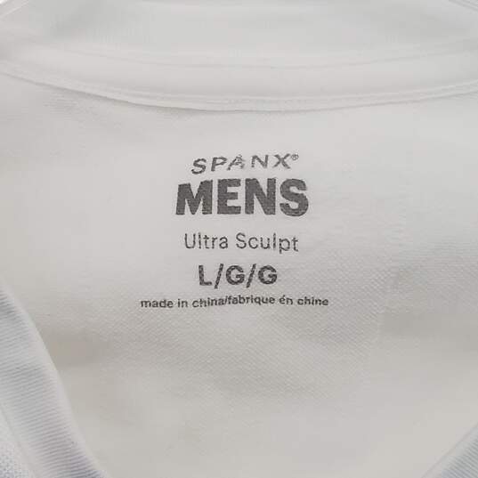 Spanx Mens Ultra Sculpt White T-Shirt Size L image number 3