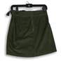 NWT Hollister Womens Green Ultra High Rise Corduroy Wrap Skirt Size Small image number 2