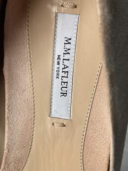 Women M.M. Lafleur Beige Suede High Heel Shoes Size 9.5