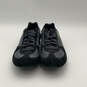 Mens Black Gray Leather Round Toe Low Top Lace-Up Sneaker Shoes Size 12 image number 4
