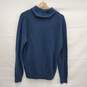 Banana Republic Italian Yarn MN's Merino Wool Dark Blue Sweater Size M image number 2