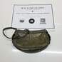 AUTHENTICATED Coach Olive Green Patent Leather Wristlet image number 1