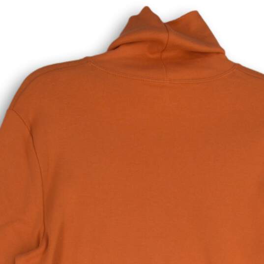NWT Jones New York Womens Orange Turtleneck Long Sleeve Pullover T-Shirt Size PL image number 4