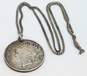 925 Sterling Silver Liberty 1923 Dollar Coin Pendant Necklace 38.1g image number 2