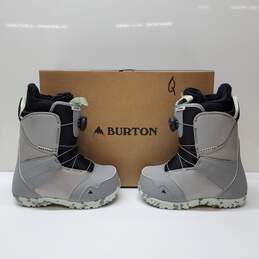 Burton Kids Unisex Boys Girls Zipline BOA Snowboard Boots Size 4K Gray