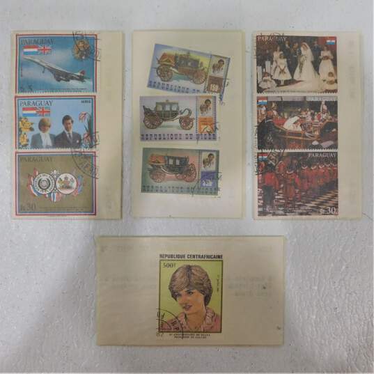 2 Princess Diana Memorial Stamp Sheetlet - Cambodia  and  Nevis Uncut Sheets W/ Extras image number 6