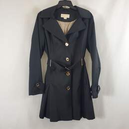 Michael Kors Women's Black Trench Coat SZ L