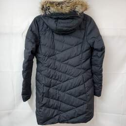 Marmot Fur Trim Hooded Full-Zip Black Puffer Jacket S/P alternative image