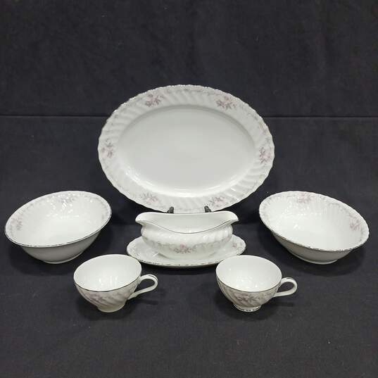 Bundle of Assorted White Genuine Porcelain China Standard Bowls & Cups image number 1