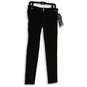 NWT Womens Black Denim Stretch 5-Pocket Design Skinny Leg Jeans Size 12 image number 1