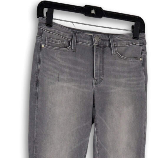 Womens Gray Light Wash Pockets Stretch Denim Skinny Leg Jeans Size 2 image number 3
