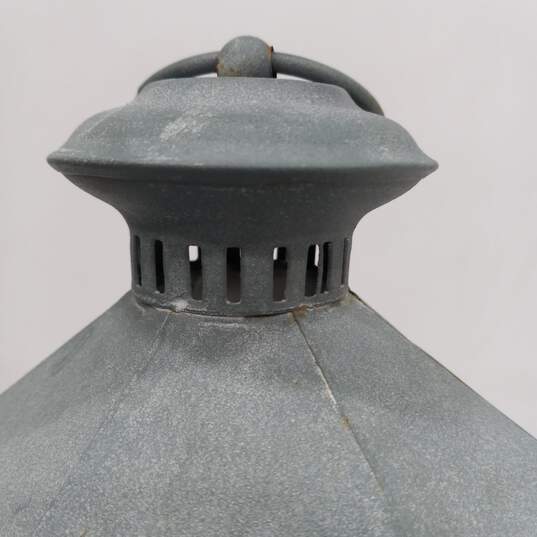 Wood & Galvanized Metal Battery-Operated Candle Lantern image number 6