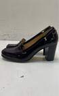 Michael Kors Patent Leather Pump Heels Burgundy 7 image number 3