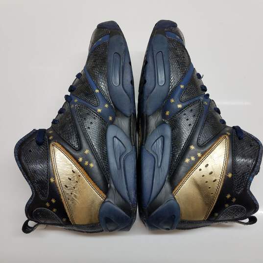 Men's Reebok Kamikaze 1 Mid 'All Star 2014' Nvy/Blk/Gld Basketball Shoes Size 10.5 image number 3