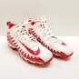 Nike Alpha Menace Pro Mid Cleats White Red 9.5 image number 3