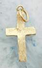 14K Yellow Gold Cross Pendant Charm 1.6g image number 2