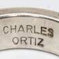 Artisan Charles Ortiz Signed Sterling Silver Ring Size 6.25 - 5.81g image number 6