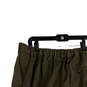 Womens Green Flat Front Slash Pockets Straight Leg Dress Pants Size 14T image number 4