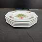 Set of 5 Fairfield Fine China Christmas Tree Peace on Earth Octagonal Salad Plates image number 5