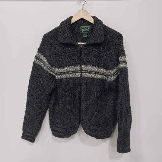 Woolrich Women's Onyx Heather Wool Blend Cardigan Size M image number 1