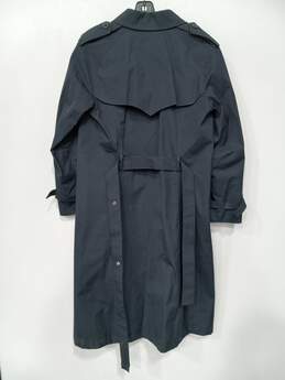 Vintage London Fog Blue Trench Coat Women's Size 10R alternative image