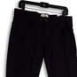 Mens Black Flat Front Straight Leg Slash Pocket Dress Pants Size 32/32 image number 3