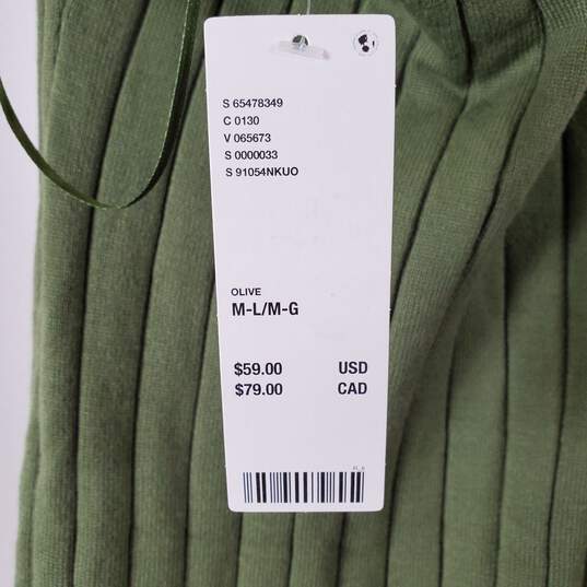 Urban Outfitters Women Green Ribbed Dress  M/L NWT image number 5