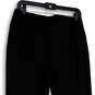 Womens Black Flat Front Stretch Elastic Waist Pull-On Ankle Pants Size M image number 4