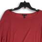 Eileen Fisher Womens Pink Round Neck Hi-Low Hem Pullover Sweater Size Large image number 3