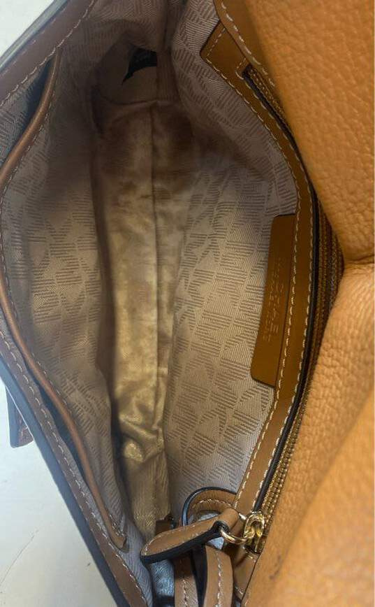 Michael Kors Romy Brown Leather Crossbody Bag image number 4