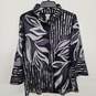 Travelers Collection Striped Floral-Embroidered Jacket image number 2