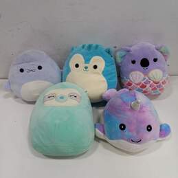 Lot of Five Assorted Squishmallows Toys