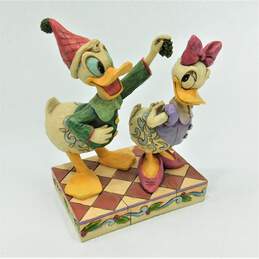 Jim Shore Showcase Disney Traditions Donald & Daisy Duck Mistletoe Moment Statue