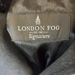 London Fog Men Gray Wool Trench Coat Sz 44R Nwt alternative image