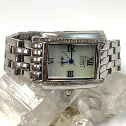 Designer Invicta Diamond Angel 4102 Silver-Tone  Strap Quartz Wristwatch