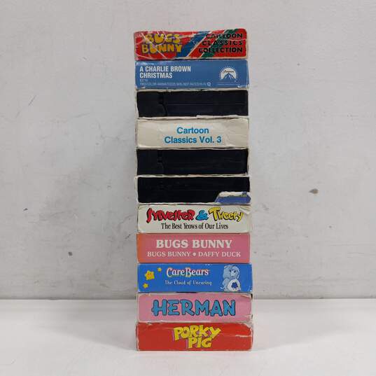 Bundle of 11 Assorted Cartoon VHS Tapes image number 3