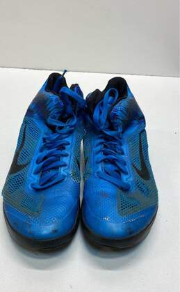 Nike Zoom Hyperfuse Blue Basketball Blue Athletic Shoe Men 10.5 alternative image
