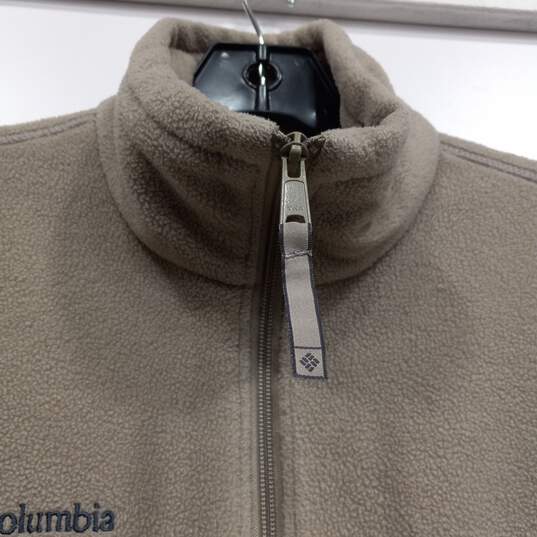 Columbia Men's Taupe Fleece Vest Size S image number 3
