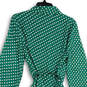 NWT Womens Green Polka Dot Long Sleeve Belted Button Front Shirt Dress Sz 6 image number 4