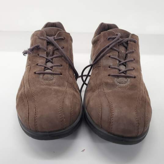ecco Brown Suede Lace Up Shoes Women's Size 9 image number 2