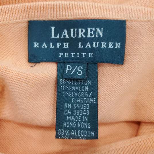 Ralph Lauren Women Orange Sleeveless Top SZ S image number 5
