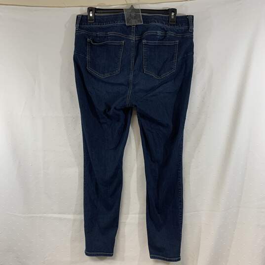 Women's Dark Wash Torrid Bombshell Skinny Jeans, Sz. 18R image number 2